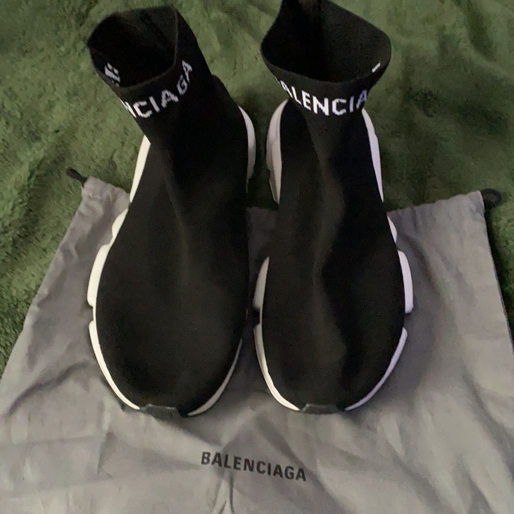 Authentic Balenciaga black speed sneakers